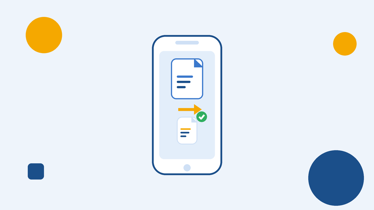 スマホでPDFを圧縮するイメージ