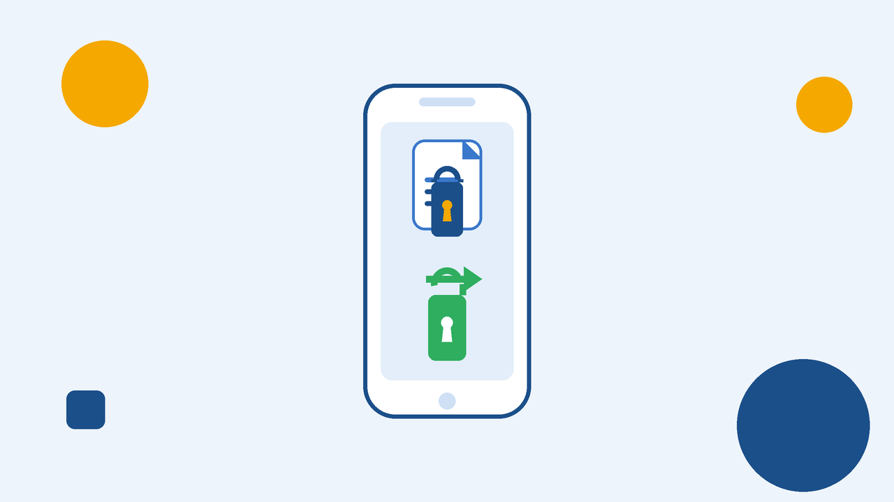 スマホでPDFのパスワードを解除するイメージ