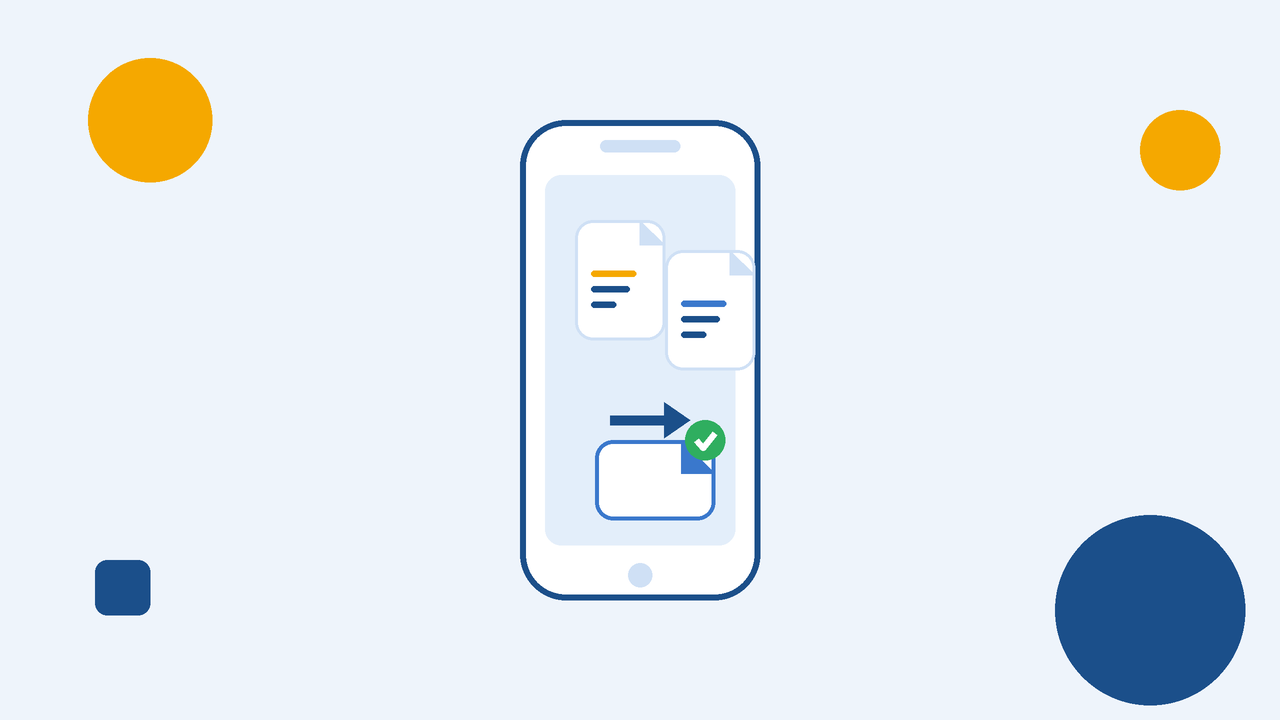 スマホでPDFを結合するイメージ